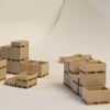 EU-paletten mit Kragen und Deckel
