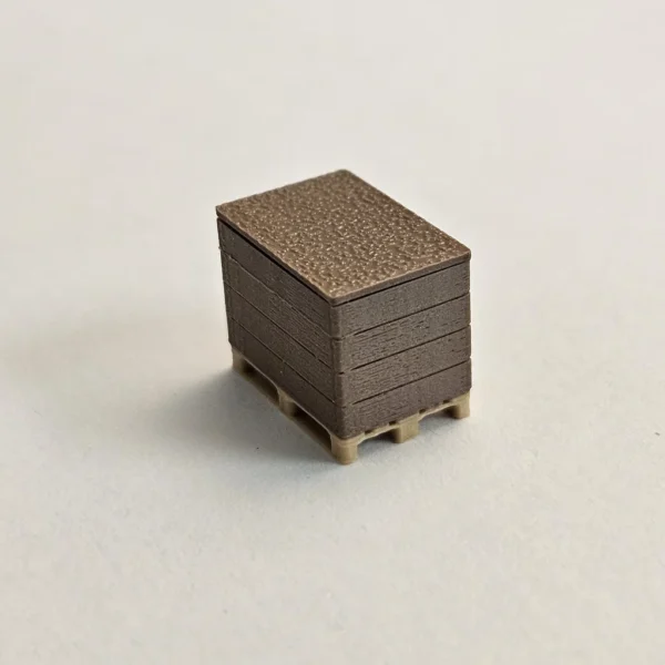 EU-paletten mit Kragen und Deckel