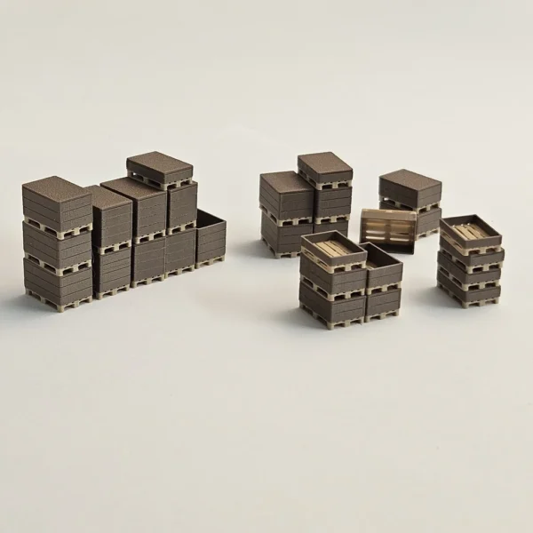 EU-paletten mit Kragen und Deckel