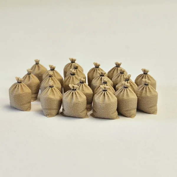 Sacos anudados de pie